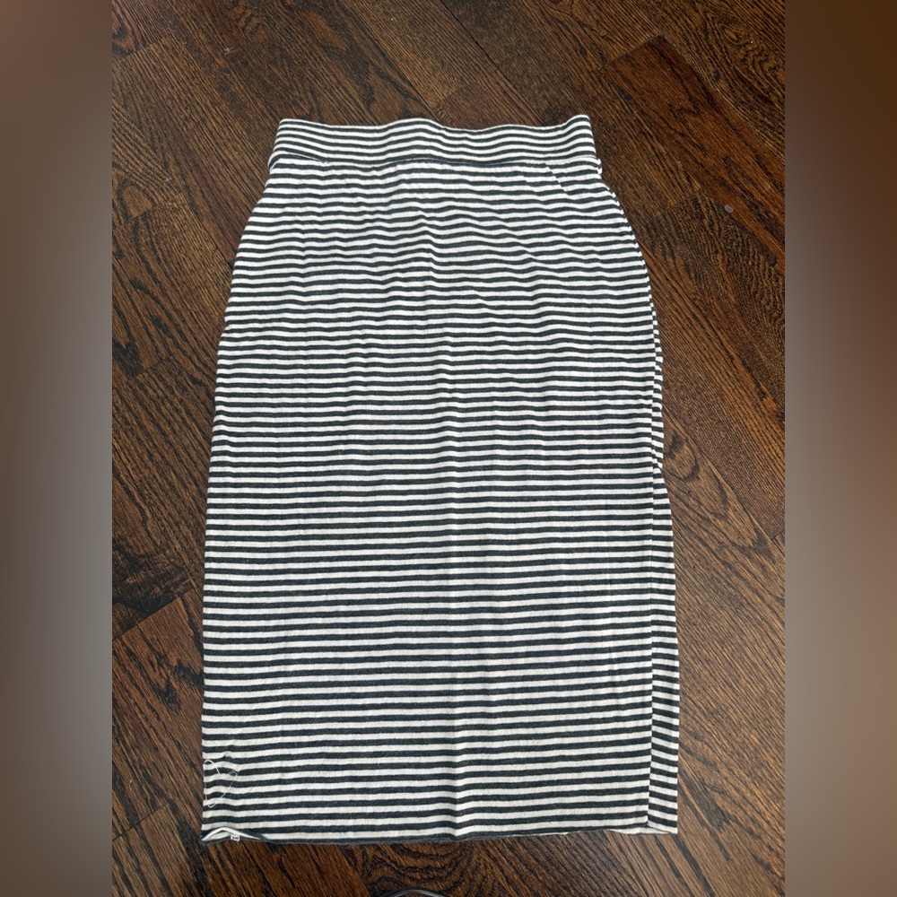 Frank & Eileen Tee lab super soft stripe midi skirt XS